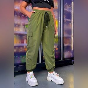 Shein green cargo pants.
